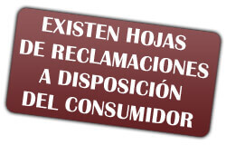 hojas de reclamaciones